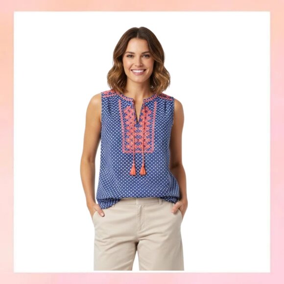 J. Crew Tops - Womens. J Crew. Shirt  Blue White Size 8